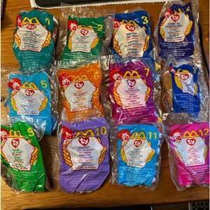 Complete set 1999 McDonald’s TY Beanie Babies